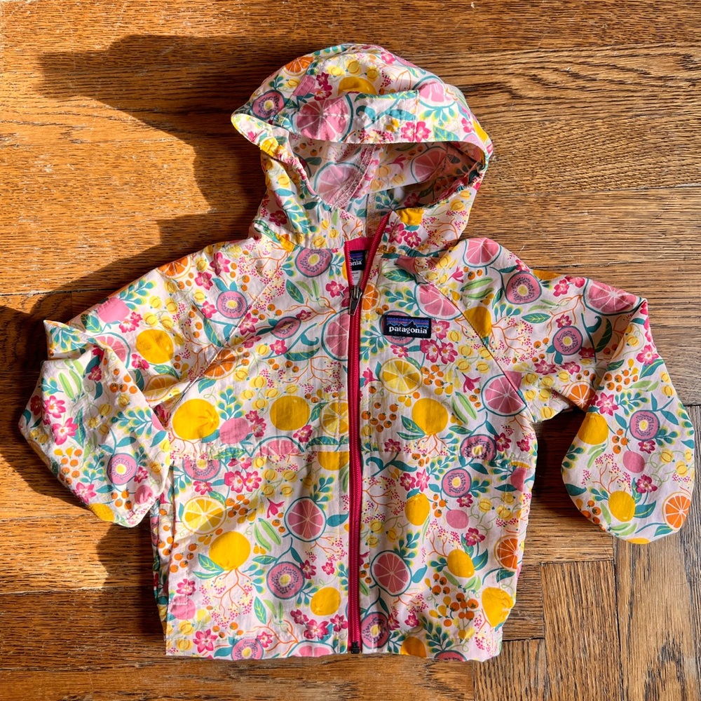 Patagonia Floral Hooded Jacket, 18 months